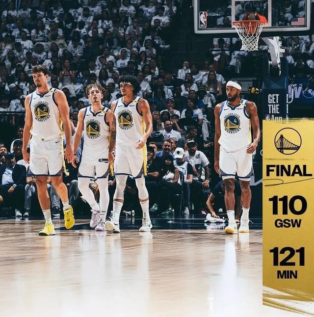 NBA｜森林狼121-110再胜勇士，总比分4-1率先挺进西部决赛，兰德尔29+8，华子22+7+12