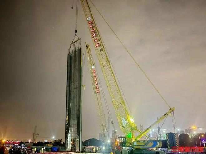 金星路东延线站首幅地连墙完工！长沙地铁4号线北延线新进展