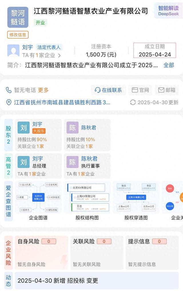 成立6天公司拍得江西第三大水库20年承包经营权，当地回应