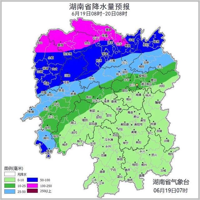 湖南雨晴实况：张家界、常德、湘西州多地小时雨强或日雨量破极值，未来三天强降雨持续