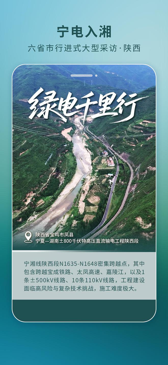 海报丨直击“宁电入湘”工程一线·陕西篇