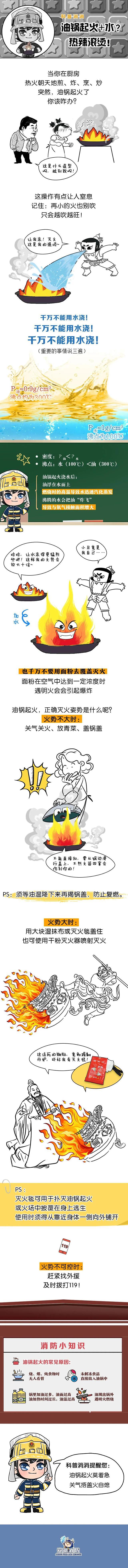 油锅起火+水？热辣滚烫！