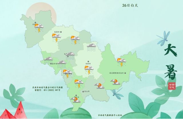 最新预警！大到暴雨！吉林省这些地方注意防范→
