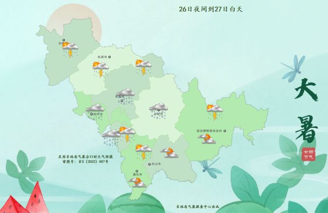 最新预警！大到暴雨！吉林省这些地方注意防范→