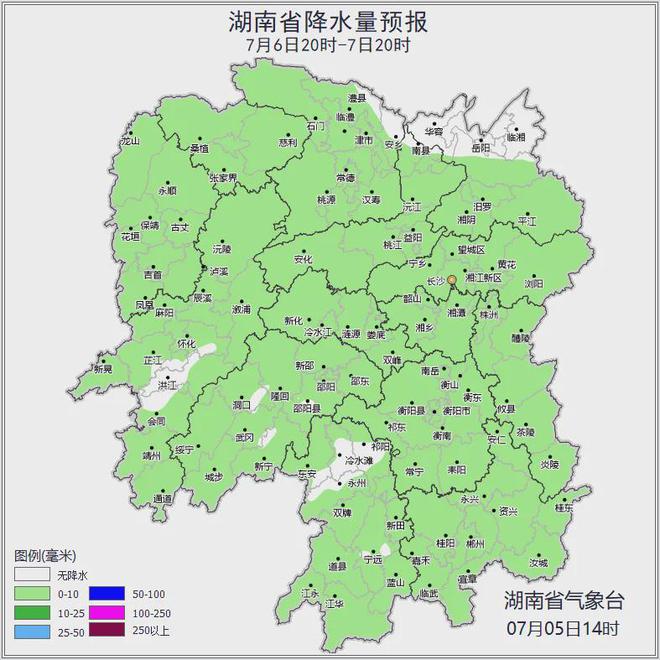 湖南天气：今日最高39℃！高温＋雷阵雨，请注意防暑