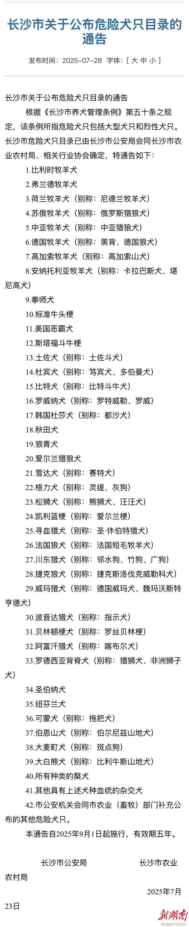 长沙将中华田园犬移出《危险犬只目录》，土狗不用“偷着养”