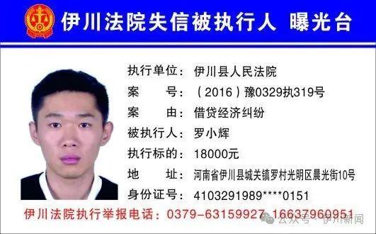 欠钱不还，河南一地实名曝光44人！（附照片、地址）