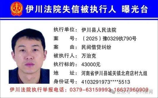欠钱不还，河南一地实名曝光44人！（附照片、地址）