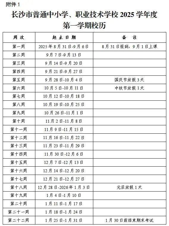 22周！今年长沙秋季学期成近五年“最长待机王”