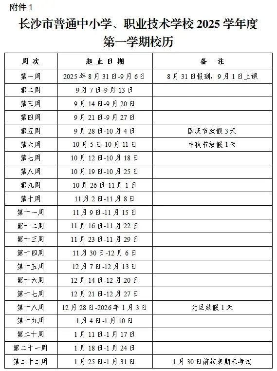 22周！今年长沙秋季学期成近五年“最长待机王”