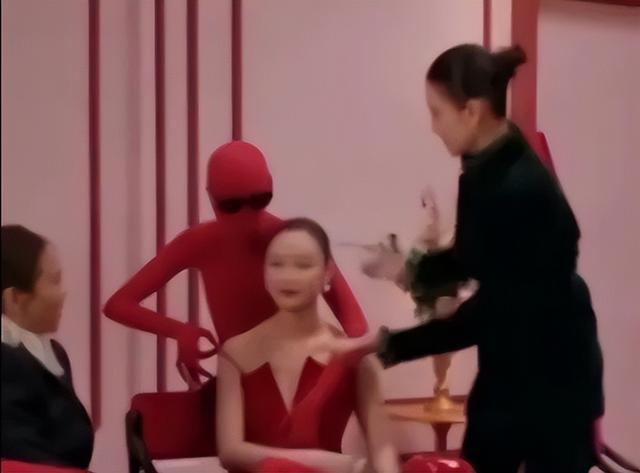 女星倪妮背个“人”走红毯，调侃“他叫小帅，我是小美”！宋佳贴心给“小帅”戴墨镜
