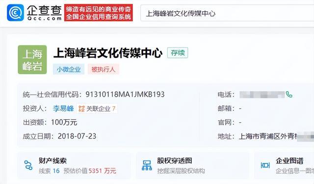 4990万元！李易峰被强制执行