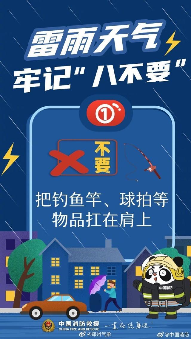 雷雨天气牢记八不要