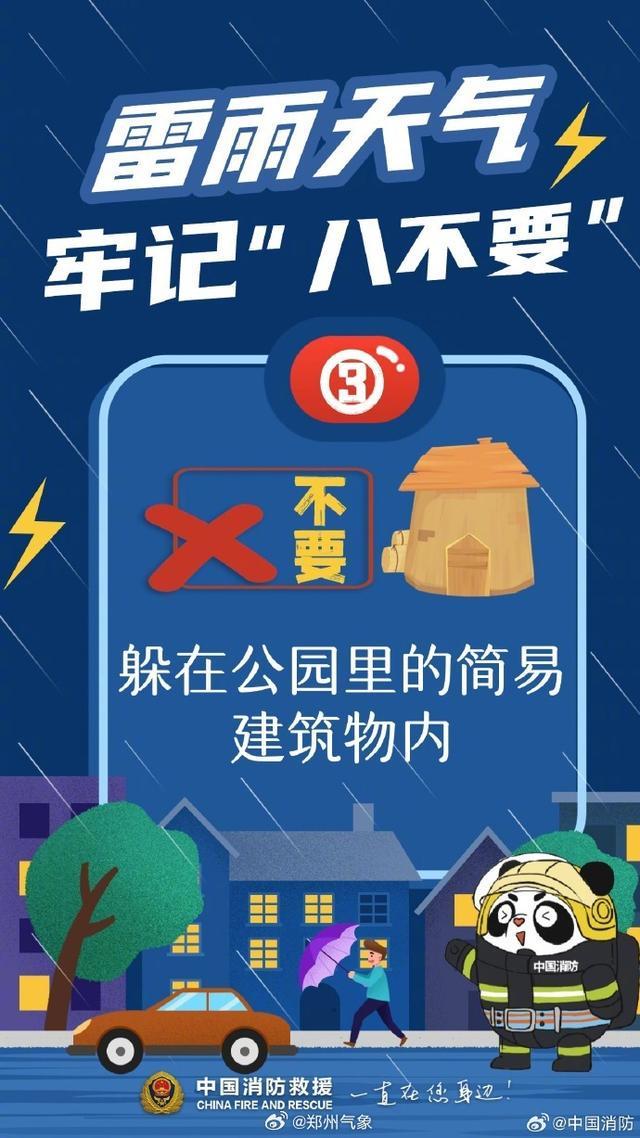 雷雨天气牢记八不要